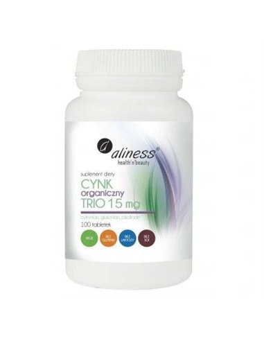 Organic Zinc Trio 15 mg, 100 comprimate