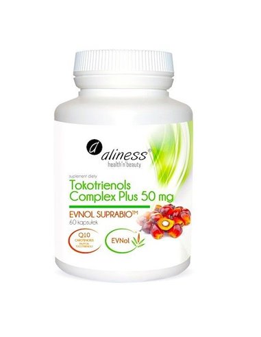 Vitamina E Tokotrienoli Complex Plus 50mg Tokotrienoli Q10, 60 caps.