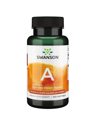 Vitamina A 10000 UI 250 capsule moi (Swanson)