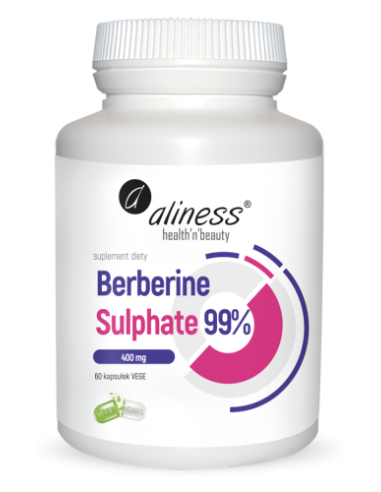 Sulfat de berberină 99% 400 mg, 60 capsule vegetale