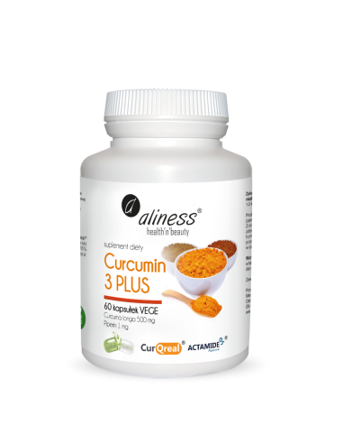 Curcumin PLUS Curcuma longa 500 mg Piperin 1 mg, 60 capsule
